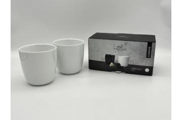 6x Sabatier Coffe Mug - White 2 pack
