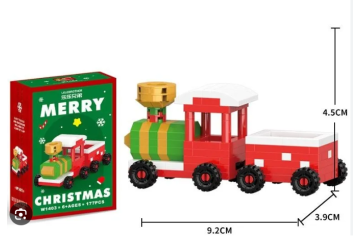 Bouwstenen Kerst thema Trein