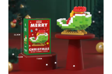 Bouwstenen Kerst thema Slee