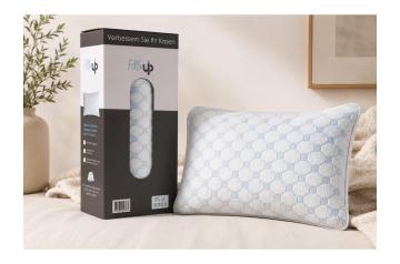 2x PillowUp - Premium Traagschuimkussen 40x60cm